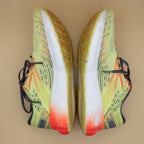 Brooks Glycerin 20 Lime Red Ebony Running Shoes 1103821D725 Men's Size 8 D - Picture 7 of 9